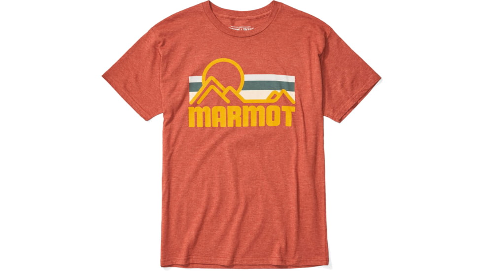 Marmot Coastal Short Sleeve Tee - Mens, Picante Heather, Medium, 42430-7380-M