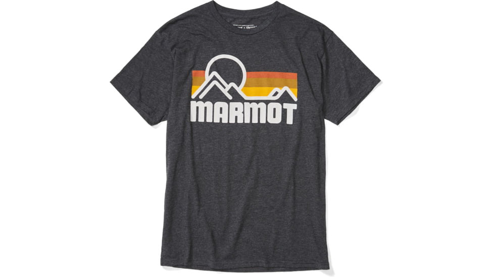 Marmot Coastal Short Sleeve Tee - Mens, True Charcoal Heather, Medium, 42430-1379-M