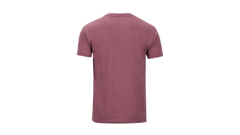 Marmot Marmot Coastal Tee Short Sleeve - Mens, Burgundy Heather, Large, 42430-6823-L