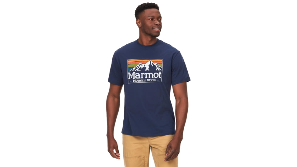 Marmot MMW Gradient Short Sleeve Tee - Mens, Arctic Navy, Medium, M14823-2975-M