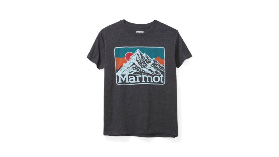 Marmot Mountain Peaks Short Sleeve Shirt - Mens, Charcoal Heather, X-Large, 33390-1204-XL