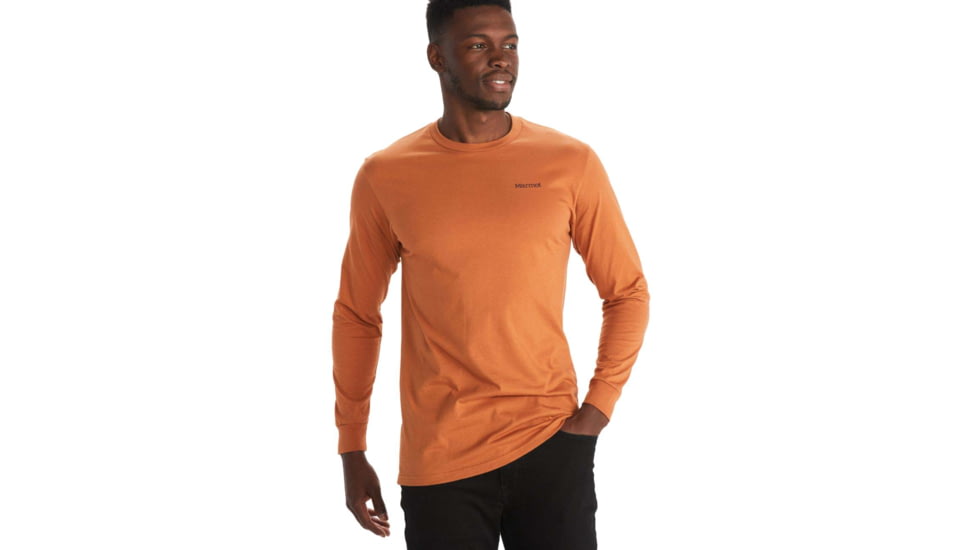 Marmot Mountain Tee Long Sleeve - Mens, Copper, Extra Large, M13268-7160-XL