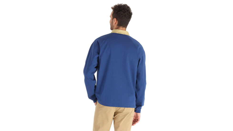 Marmot Mountain Works Rugby Pullover - Mens, Twilight Blue/Light Oak, Large, M15336-23248-L