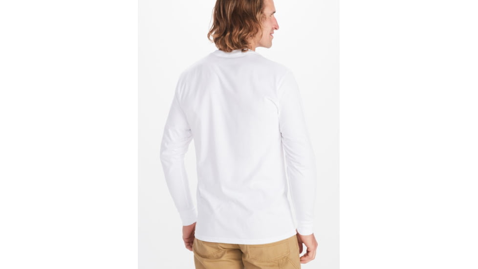 Marmot Mountain Works Tee Long Sleeve - Mens, White, Large, M13274-080-L