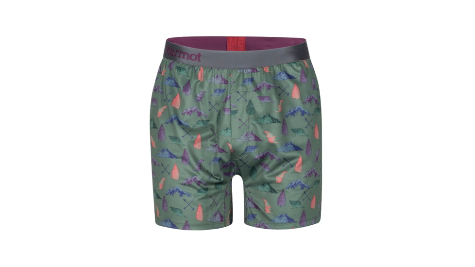 Marmot Performance Boxer Briefs - Mens, Marmot Party, Small, 10420-8734-S