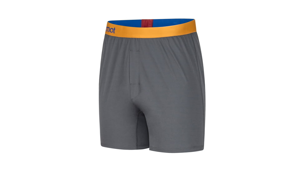 Marmot Performance Boxer Briefs - Mens, Slate Grey, Large, 10420-1440-L