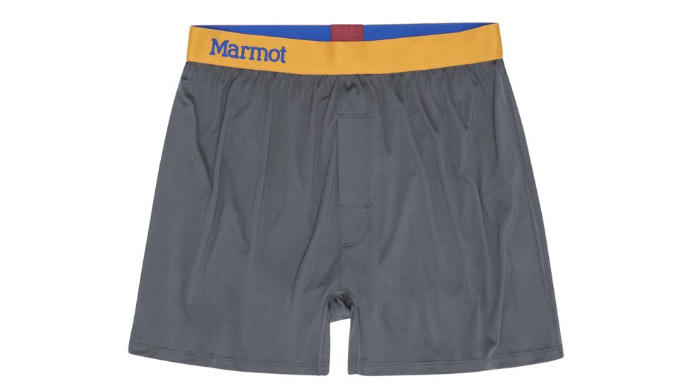 Marmot Performance Boxer Briefs - Mens, Slate Grey, Large, 10420-1440-L