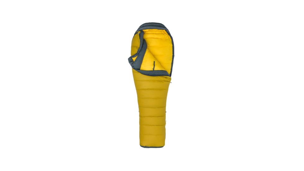 Marmot Wind River Sleeping Bag, Golden Palm/Dark Steel, Reg 6ft0in/Left Zip, 38130-9488-LZ
