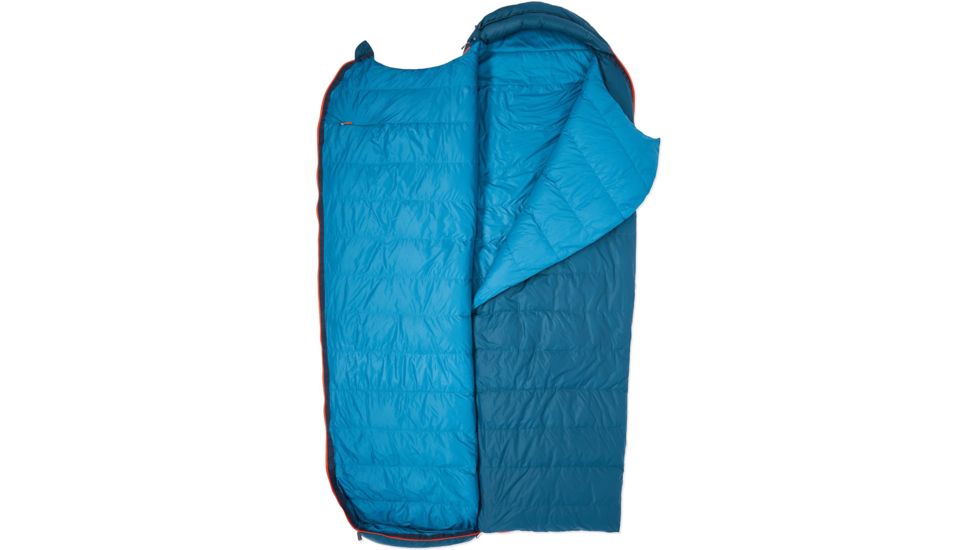 Marmot Yolla Bolly 15 Sleeping Bag, Denim/Atlantic, Short, Left Zip, 37430-3119-56 / LZ