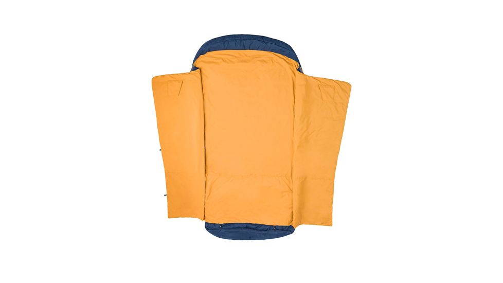 Marmot Zuma Double Wide 35 Sleeping Bag, Total Eclipse/Buckthorn Brown, Long 6ft6in/Left Zip, 38750-1550-LZ