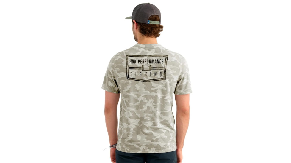 Marolina DBA HUK Huk Drift Performance Short Sleeve Shirt Seagull Camo M, H1200736059M