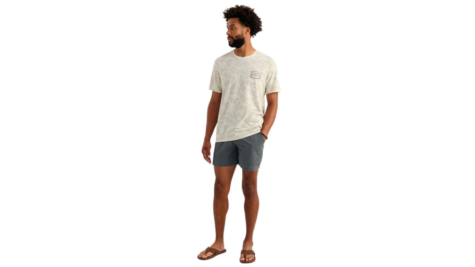 Marolina DBA HUK Huk Drift Performance Short Sleeve Shirt Silver Birch Camo L, H1200736-189-L
