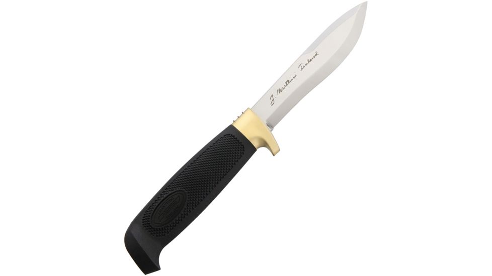Marttiini Condor Game Skinner Fixed Blade Knife, 4.25in, Stainless Steel, Standard Edge, Mirror Polish, Black, Handle MN185014