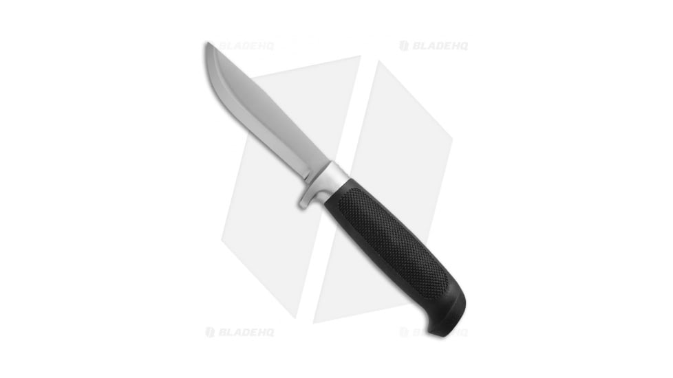 Marttiini Condor Skinner Basic Fixed Blade Knife, 4.25in, Stainless Steel, Clip Point Blade, Rubber Black Handle, Steel/Black, 9.00in, BHQ-24475