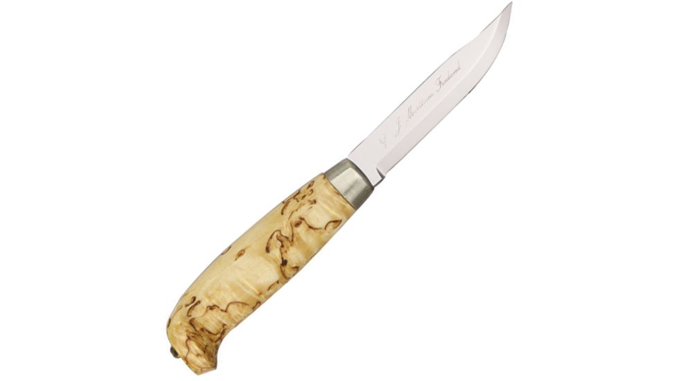 Marttiini Lynx 121 w/ Varnished curly birch handle, Varnished curly birch handle, Knife MN121010