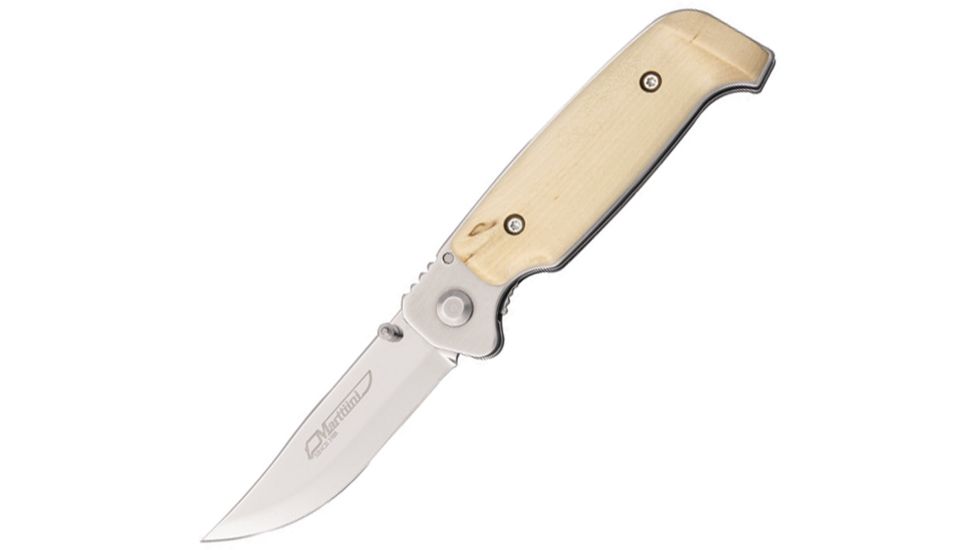 Marttiini Lynx Linerlock Curly Birch, Knife MN940115