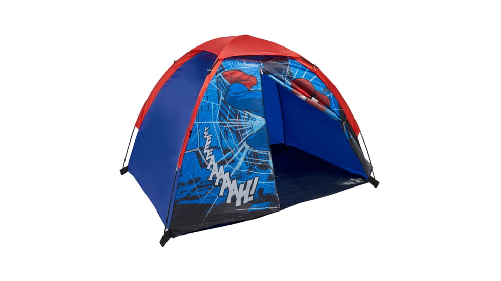 Marvel Disney Spiderman Tent W/ Floor, Blue, Red, 4' X 3' X 36In, M-T0403FLSPD6A