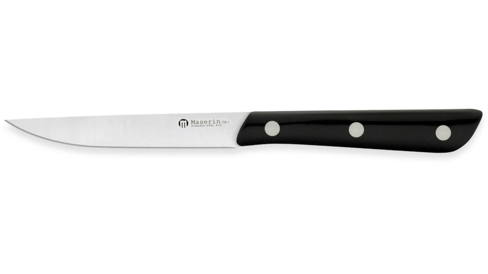Maserin Steak Knife Kitchen Knives, 8.75in Overall, 4.25in Satin 4116 SS Blade, 2211 / 11POM
