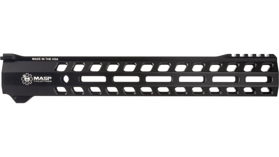 MASP Industries Alpha AR-15 Handguard, 13.1in, Black, MASPALHG131BLK