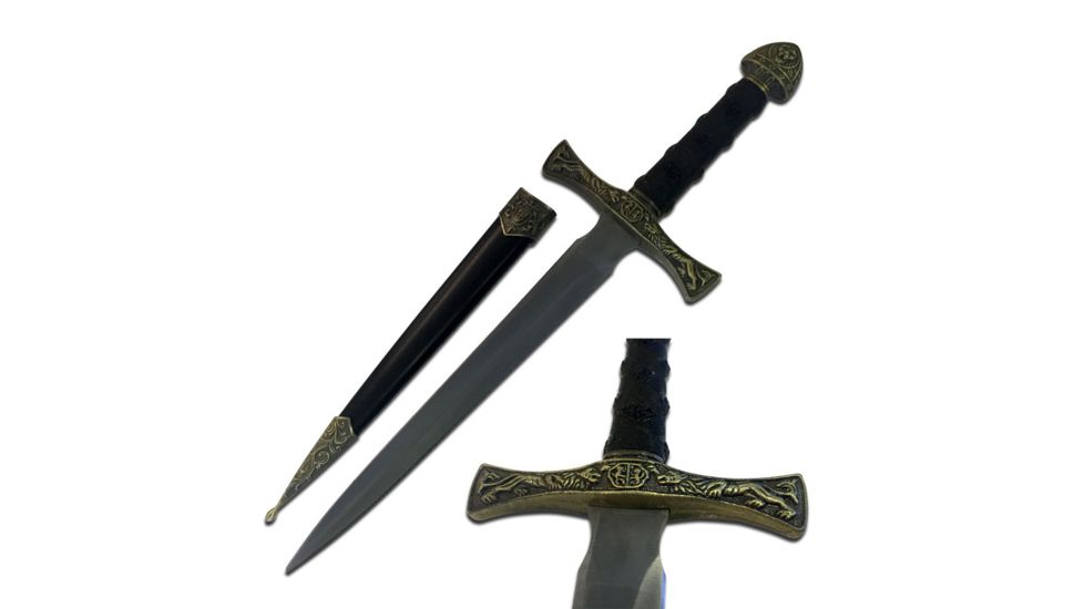 Master Cutlery Fixed Blade, 13.5in, Stainless Steel Blade, Nylon Fiber Handle HK-3414