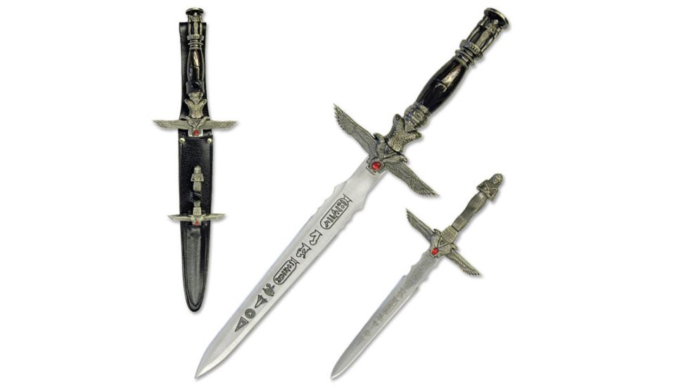 Master Cutlery Fixed Blade, 18.5in, Stainless Steel Blade, Handle S-2370D