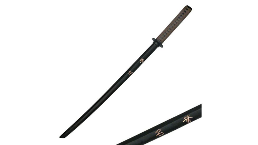 Master Cutlery Fixed Blade, 39.5in, Hardwood Blade, Brown Cord Wrapped Handle 1807H