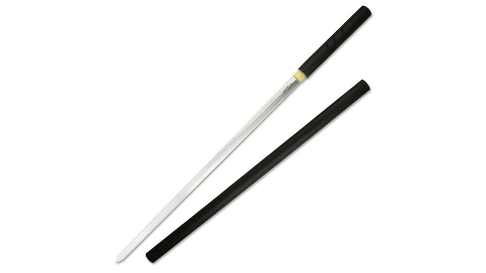 Master Cutlery Fixed Blade, 40.25in, Stainless Steel Blade, Black Wood Handle SW-335