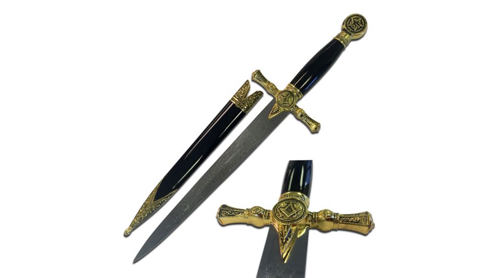 Master Cutlery Fixed Blade, 9.75in, Stainless Steel Blade, Nylon Fiber Handle HK-3416