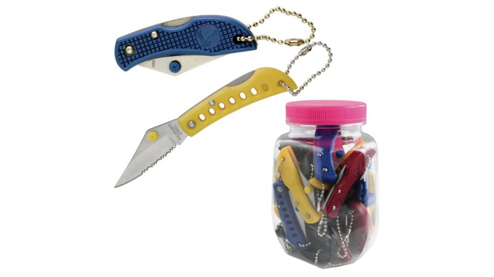 Master Cutlery Folding Blade, 2in, Stainless Steel Blade, Assorts Colors Nylon Fiber Handle C-JK