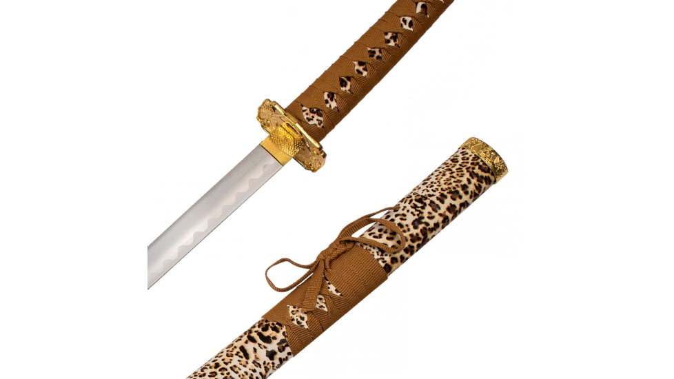 Master Cutlery Samurai Sword, 37 in, Brown, SW-81PA