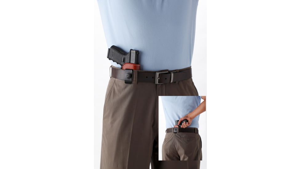 Master's Holsters Concealment Leather IWB Holster, SIG P238, Kimber Solo/Micro, Ambidextrous, Brown, 5338BRN