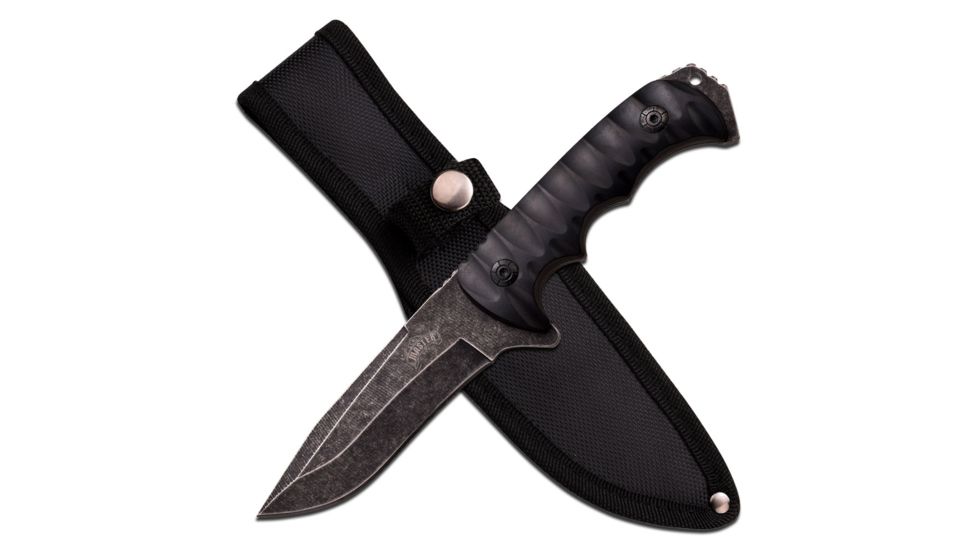 Master USA Fixed Blade, 8.75in, Stainless Steel Blade, Black Nylon Fiber Handle MU-1145