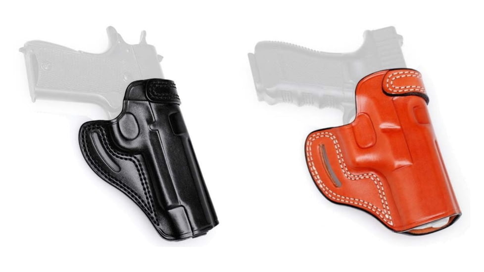 Master's Holsters Cross-Draw Holster, Black, Brown