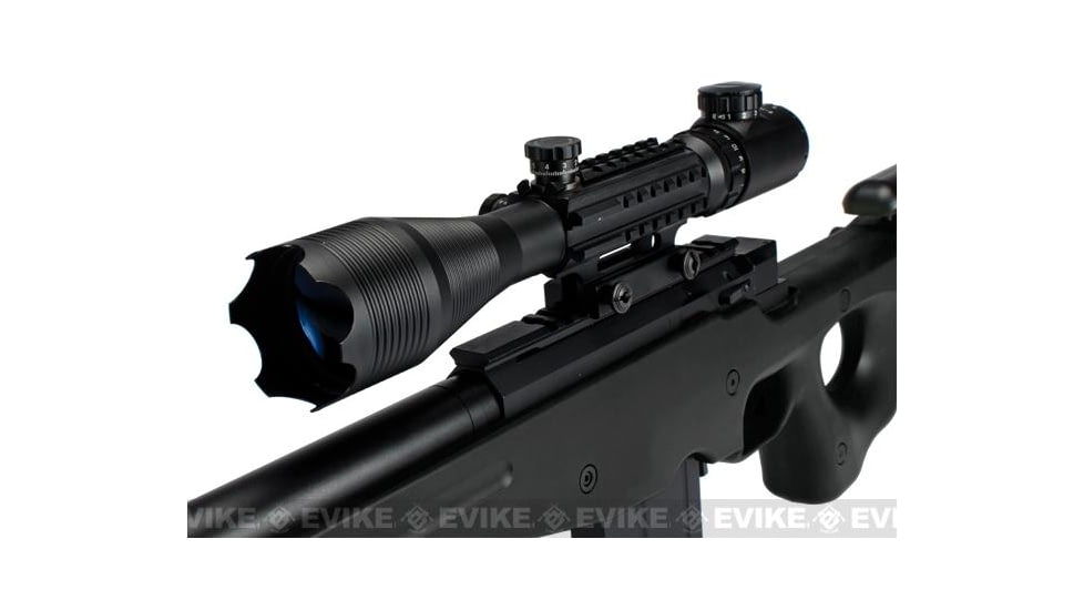 Matrix L96 Marui Clone AWS Bolt Action Airsoft Sniper Rifle w/Scope, Black, 4402C-BK