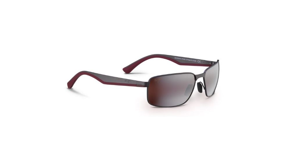 Maui Jim Backswing Sunglasses, Maui Rose, Satin Dark Gunmetal R709-02S