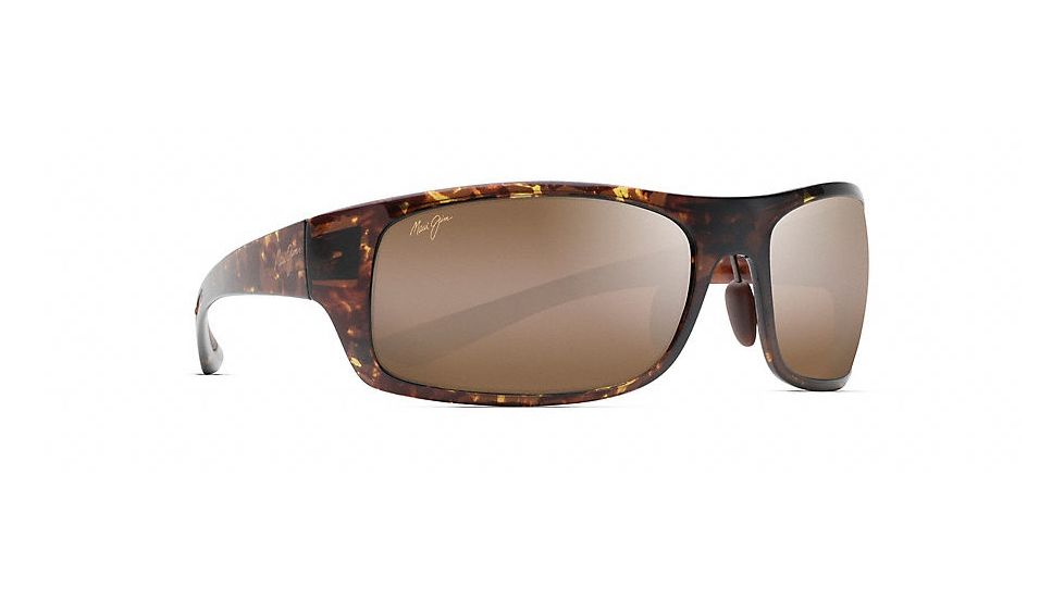 Maui Jim Big Wave Wrap  Sunglasses,Olive Tortoise,HCL Bronze Lens H440-15T