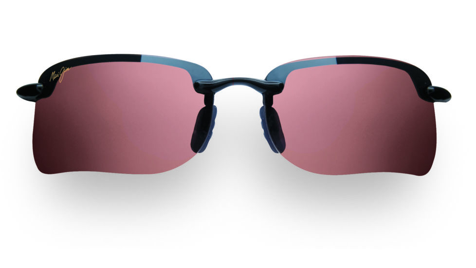Maui Jim Turtle Bay Sunglasses - Gloss Black Frame, Maui Rose Lenses - R411-02