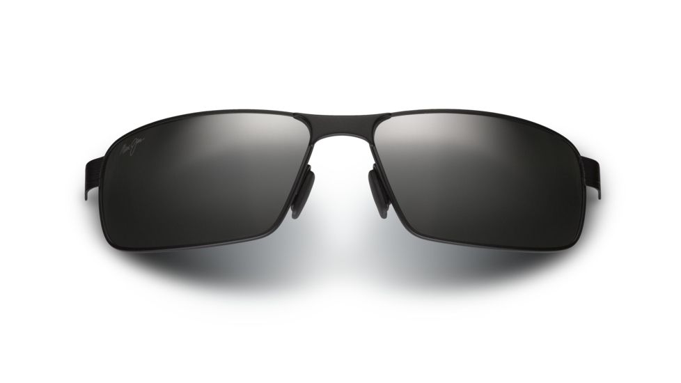 Maui Jim Castaway Sunglasses - Matte Black Frame,Polarized Neutral Grey Lens 187-02M