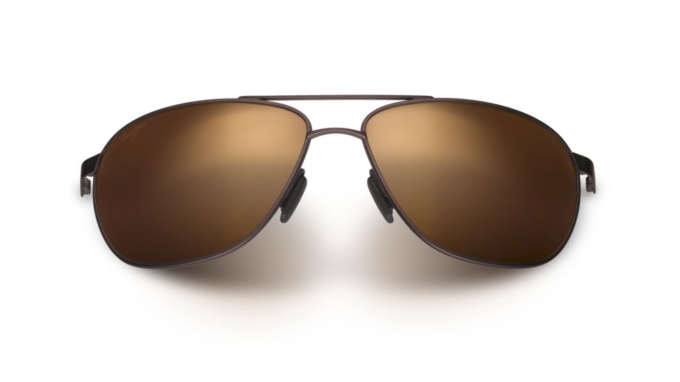 Maui Jim Castles Sunglasses, Matte Chocolate Frame, HCL Bronze Lens, Polarized, H728-01M