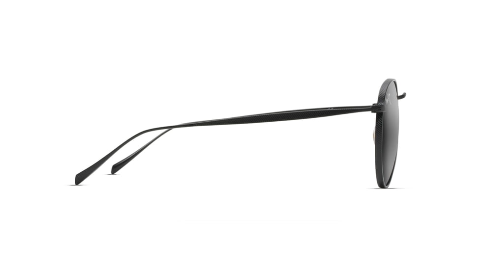 Maui Jim Nautilus Sunglasses, Matte Black Frame, Neutral Grey Lens, Polarized, 544-2M