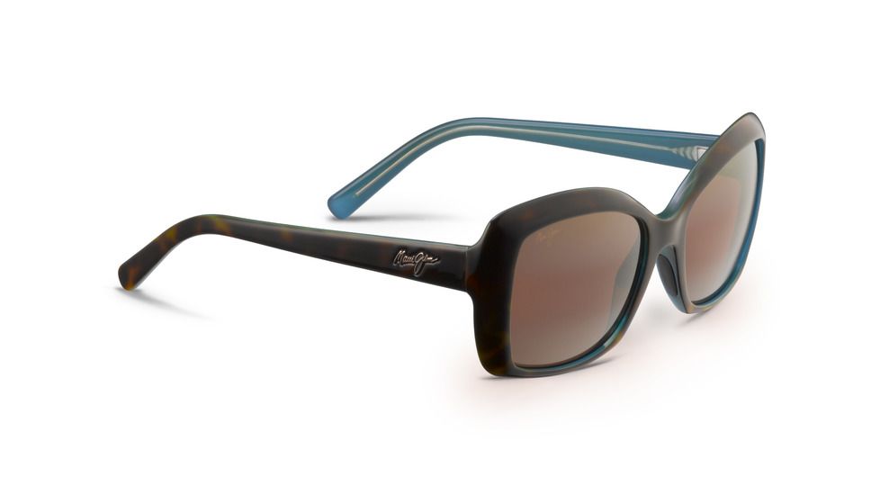 Maui Jim Orchid Sunglasses, Tortoise with Peacock Frame, HCL Bronze Lens, Polarized, H735-10P