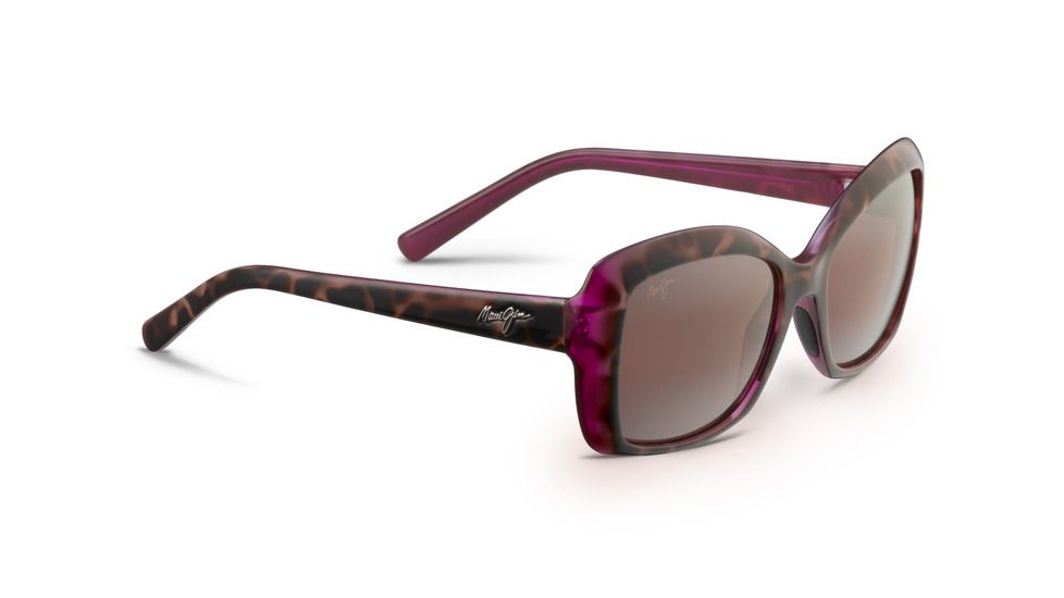 Maui Jim Orchid Sunglasses, Tortoise with Raspberry Frame, Maui Rose Lens, Polarized, R735-12B