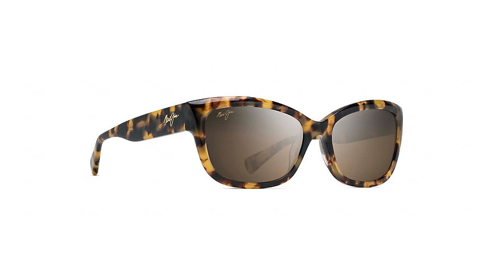 Maui Jim Plumeria Polarized Cat Eye  Sunglasses,Tokyo Tortoise,HCL Bronze Lens HS768-10L