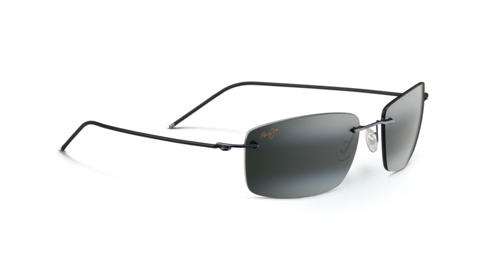 Maui Jim Sandhill Sunglasses, Neutral Grey, Gunmetal Blue with Black Sleeve 715-06