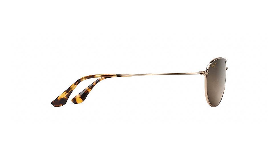 Maui Jim Sea House Polarized Aviator  Sunglasses,Gold,HCL Bronze Lens HS772-16