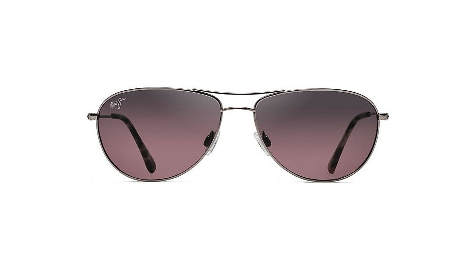 Maui Jim Sea House Polarized Aviator  Sunglasses,Rose Gold,Maui Rose Lens RS772-16R