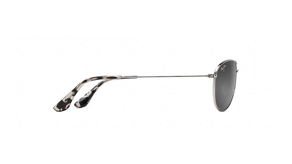 Maui Jim Sea House Polarized Aviator  Sunglasses,Silver,Neutral Grey Lens GS772-17