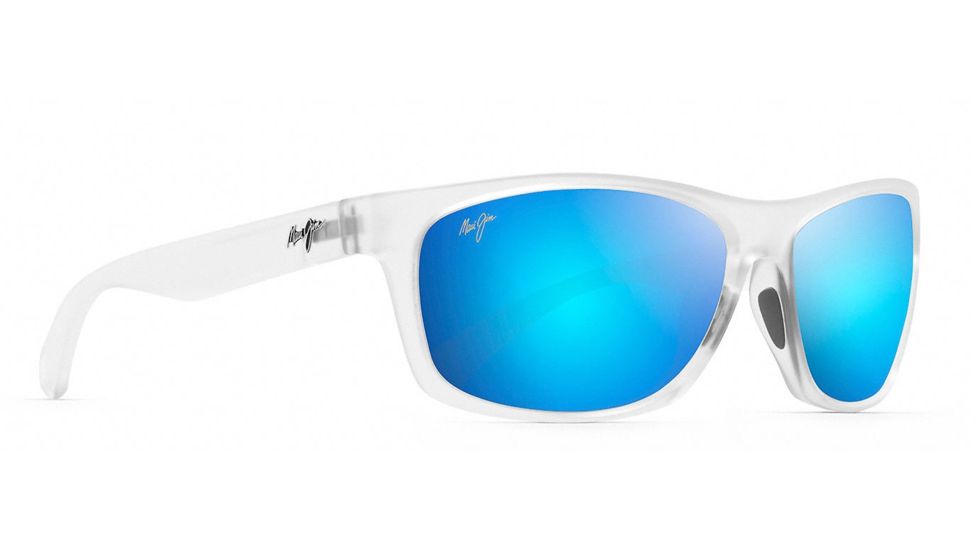 Maui Jim Tumbleland Sunglasses, Matte Crystal Frame, Blue Hawaii Lens, Polarized, B770-05CM