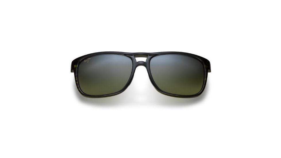 Maui Jim Waterways Sunglasses, Olive Stripe, Maui HT Lenses, Olive Stripe HTS267-15C