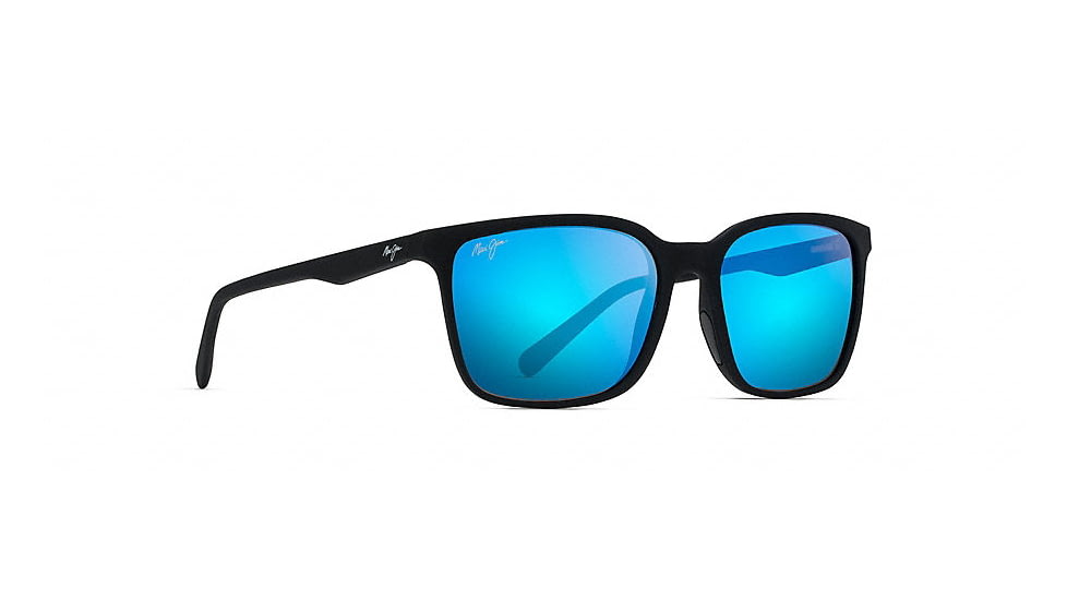 Maui Jim Wild Coast Polarized Classic  Sunglasses,Matte Black,Blue Hawaii Lens B756-02MR